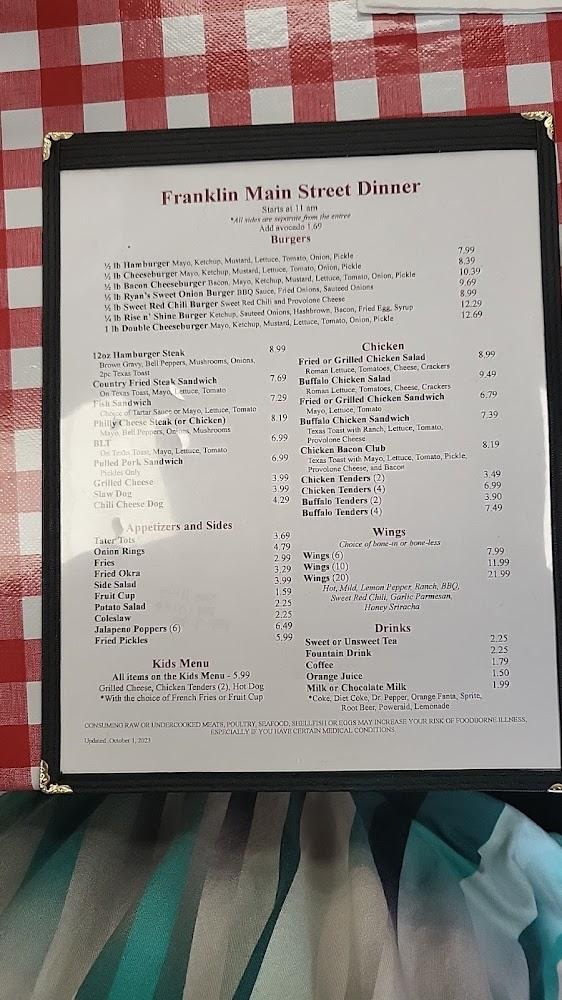Main Street Diner Hamburger Steak